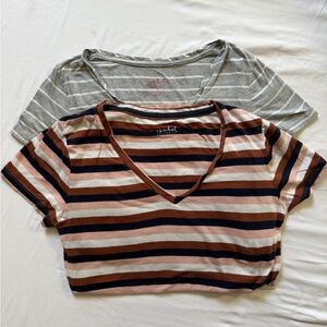 Isabel Maternity, Striped T-Shirts x2, Small